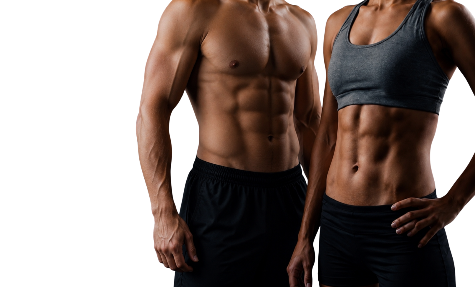 Toned, athletic couple — physician-guided care with Robinhood Telehealth